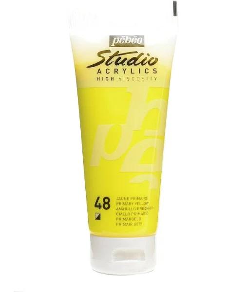 Pebeo 100 ml Studio Acrylic Paint, Primary Yellow