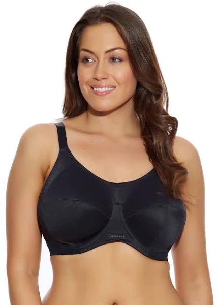 Elomi Energise Underwired Sports Bra - Black - 10J