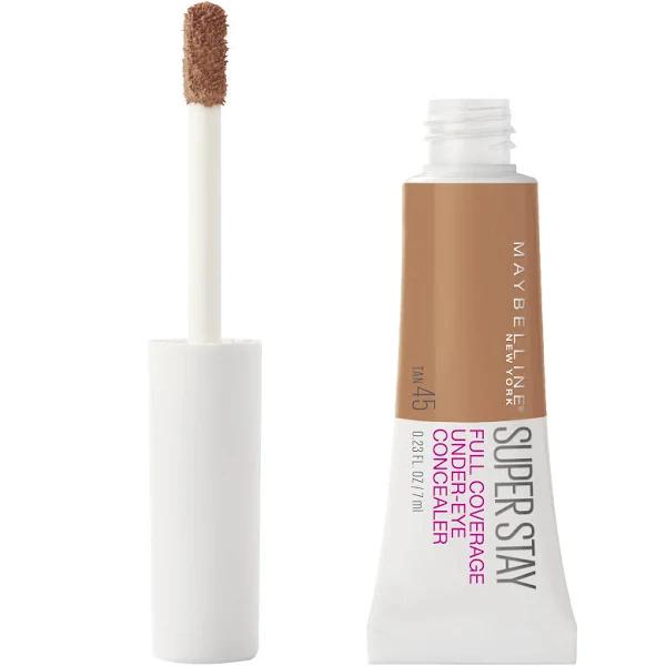 Maybelline Super Stay Super Stay Full Coverage, Brightening, Long Lasting, Under-Eye Concealer Liquid Makeup Forup to 24H Wear, with Paddle Applicator