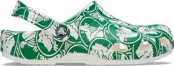 Crocs Classic Duke Print Clog; Green Ivy, W7/M5