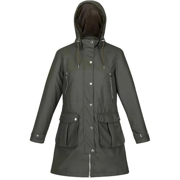 Regatta Womens/Ladies Fabrienne Insulated Parka Dark Khaki 12 UK