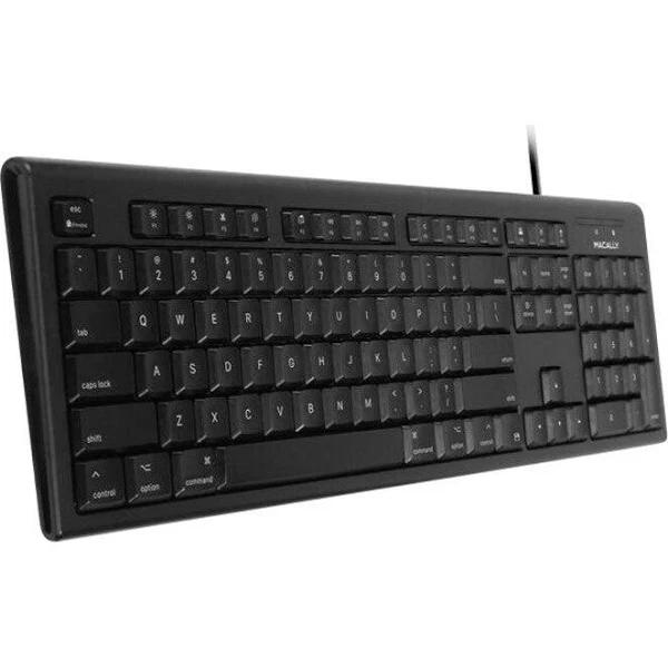 Macally 104 Key Full Size USB Keyboard for Mac - Black