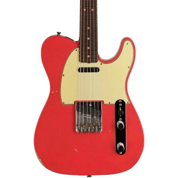 Fender Custom Shop Time Machine 63 Telecaster Relic Aged Fiesta Red