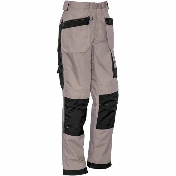 Syzmik Mens Ultralite Multi-pocket Pant (ZP509) 122 / Khaki/Black