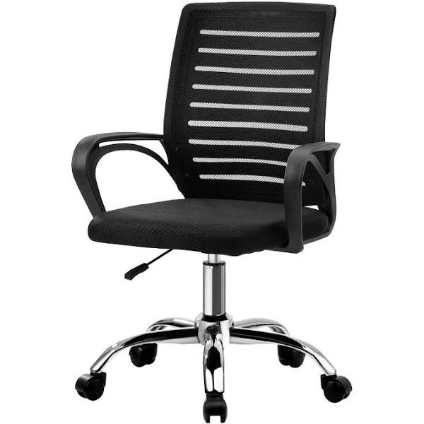 Oikiture Mesh Office Chair Executive Computer Seat Black