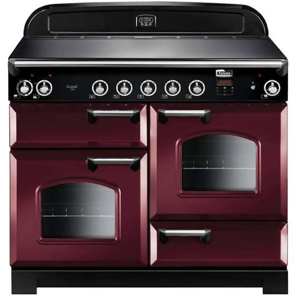 Falcon Classic 110cm Induction Range Cooker Cranberry/Chrome CLA110EI5CY/CH