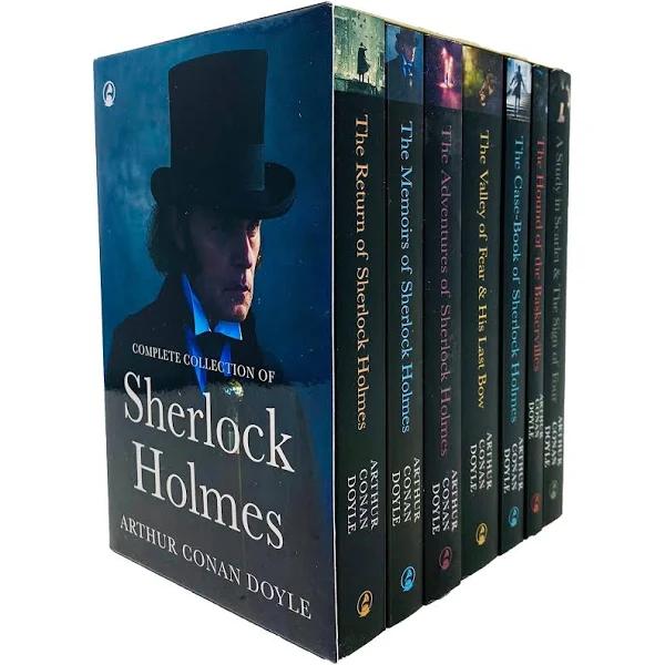 Sherlock Holmes Series Complete Collection 7 Books Set by Arthur Conan Doyle (Return,Memories,Adventures,Valley of Fear & His Last Bow,Case-Book