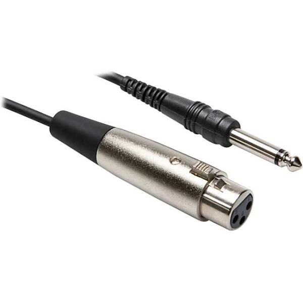 Hosa PXF-120 XLR(F) to 1/4" TS Unbalanced Interconnect Cable (20ft)