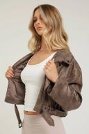 David Jones Lioness Staten Island Jacket in Chocolate, Size XS