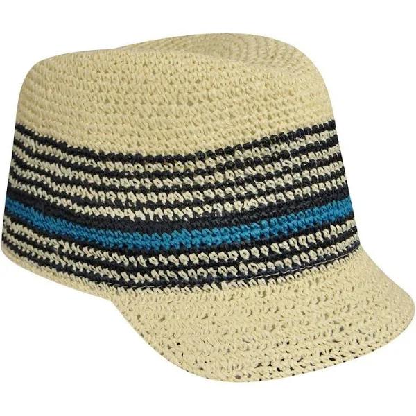 Kangol Pattern Colette Paper Straw Hat K1311FA Summer Sun Cap Ventilated - Natural - S