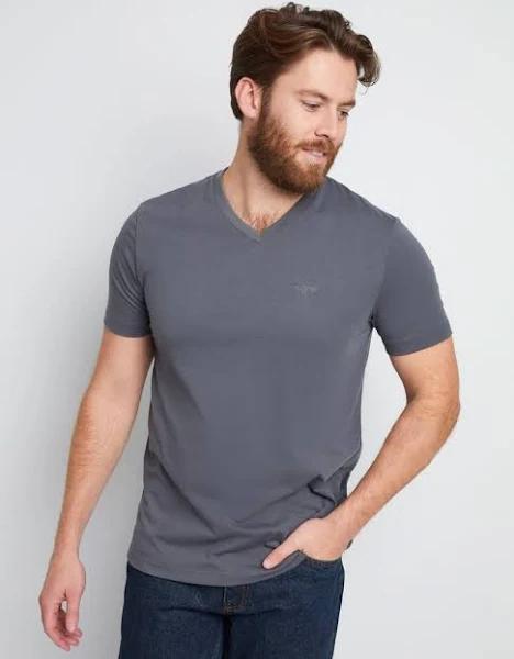 Rivers - Mens Tops - Short Sleeve Basic V-Neck Tee