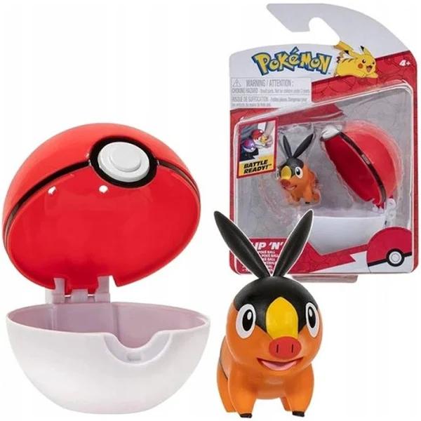 Pokemon Tepig & Poke Ball Clip 'n' Go Figurine Set