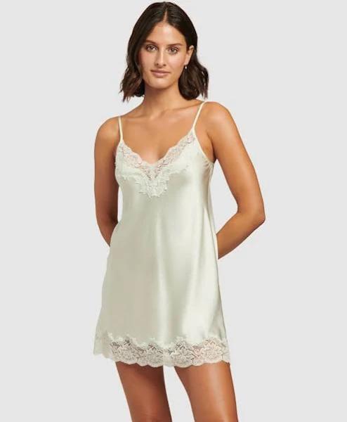 GINIA Pick & Mix Silk Chemise 12 / Soft Sage