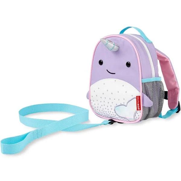 Skip Hop Zoo Mini Backpack With Reins (Narwhal)