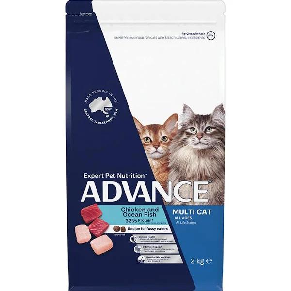 Advance Cat Chicken & Ocean Fish Adult Cat Food Size 2kg