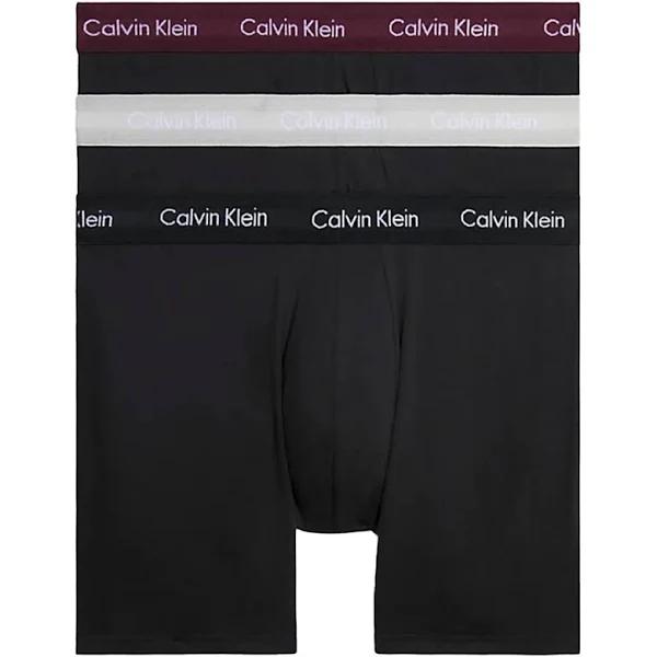 Calvin Klein 3 Pack Boxer Briefs, Size XL, Black