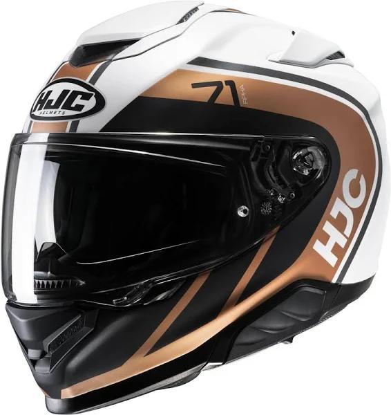 HJC RPHA 71 Mapos Helmet, black-white-bronze, Size M