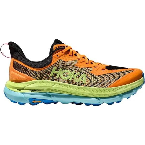 HOKA Men's Mafate Speed 4 Shoes in Solar Flare/Lettuce, Size 13