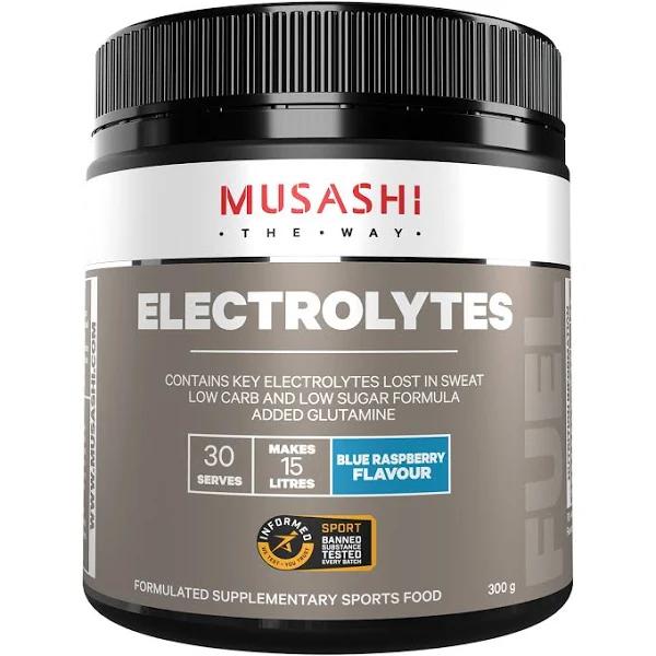 Musashi Electrolytes 300g - Blue Raspberry