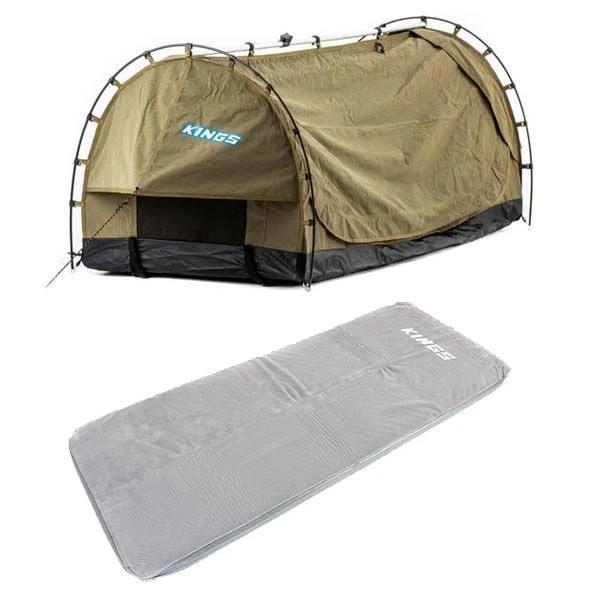 Kings Deluxe Escape Single Swag + Self-inflating Foam Mattress - Single