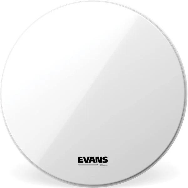 Evans EQ3 Resonant Smooth White Bass Drum Head, No Port, 28 Inch