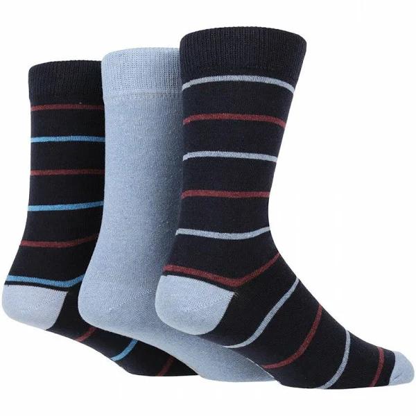 TORE 3pk 100% Recycled Cotton Bold Fashion Stripe Socks- Men's