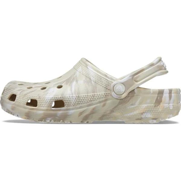 Crocs Unisex Classic Marbled Clog - Bone