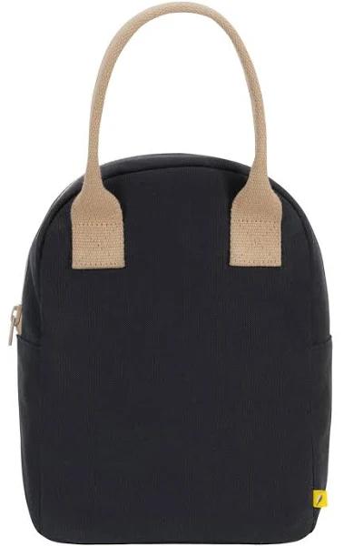 Fluf Zipper Lunch Bag - Black Lunch