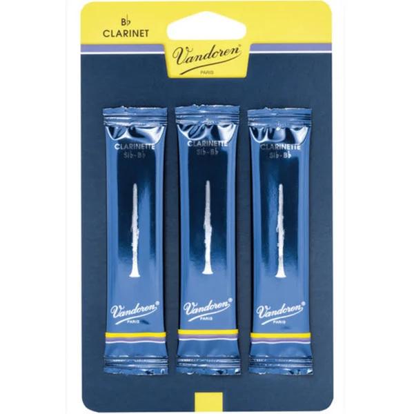 Vandoren Reeds Clarinet BB 2.5 Traditional (3 Pack)