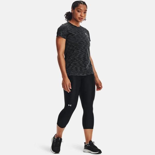 Under Armour Womens UA Tech Dash Tee Black S @ Rebel Active