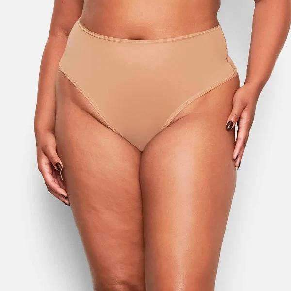 SKIMS Fits Everybody High Waisted Thong in Sienna, Size M