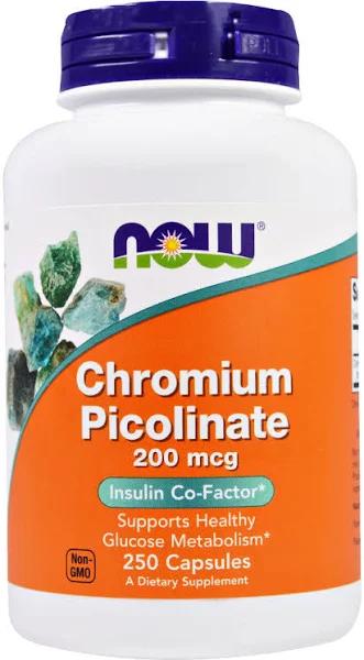 Now Foods, Chromium Picolinate, 200 mcg, 250 Capsules