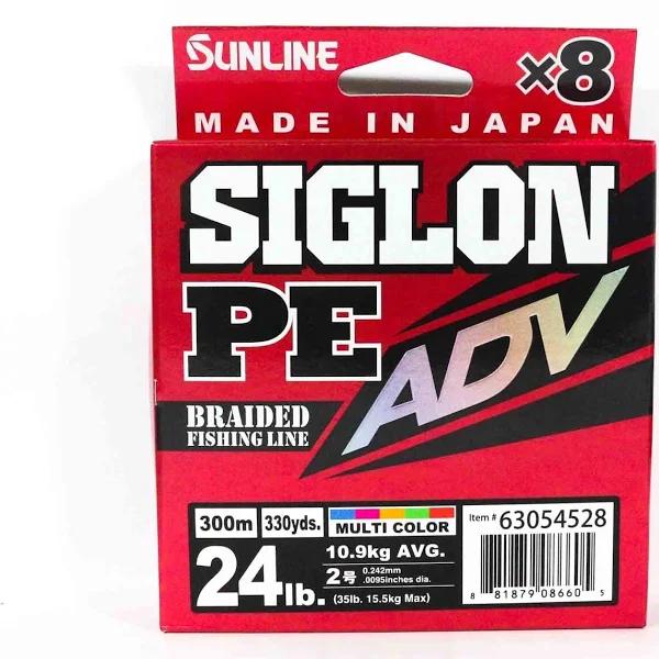 Sunline Siglon PEx8 ADV Braided Fishing Line Multi Colour 300m, 24lb