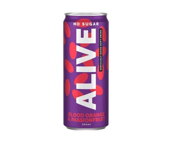 Alive Blood Orange & Passionfruit 250ml x 24