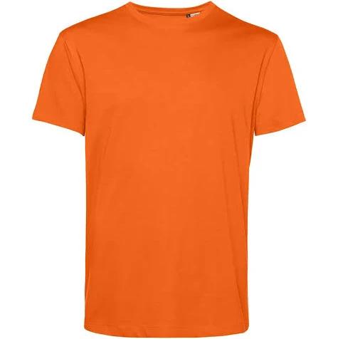 B&C Mens Organic E150 T-Shirt Pure Orange 3XL Ringspun Cotton Mens Tee