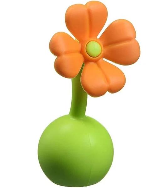 Haakaa Silicone Breast Pump Flower Stopper (Orange)