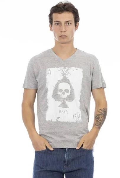 Trussardi Action Gray Cotton T-Shirt XXL