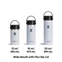 Hydro Flask 20 oz Wide Mouth with Flex SIP Lid Stainless Steel Reusable Water Bottle Goji - Vacuum Insulated, Dishwasher Safe, BPA-Free, Non-toxic