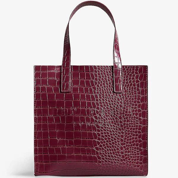 Ted Baker Women's Croc Detail Small Icon Bag in Purple, Reptcon