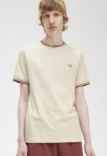 Fred Perry - Twin Tipped Oatmeal - T-Shirt