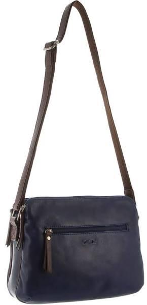 Milleni Ladies Leather Cross Body Bag / Indigo/Chestnut