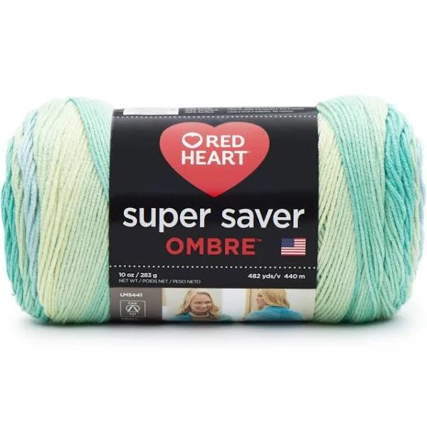 Red Heart Super Saver Ombre Yarn Seaside