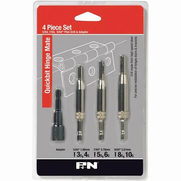 P&N - 4 Piece Self Centre Drill Bit Set - 1714000