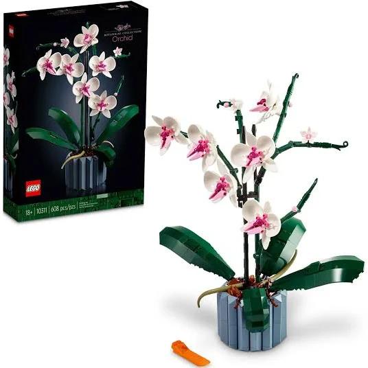 LEGO Orchid 10311 Plant Decor Building Set For Adults; Build An Orchi