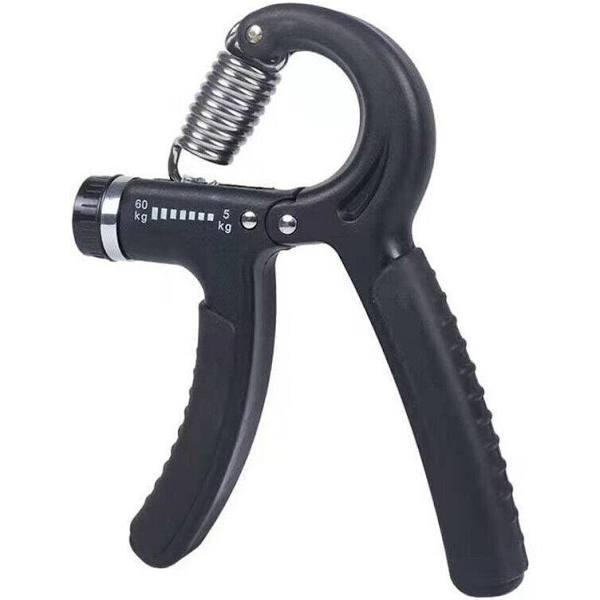 Adjustable Power Hand Grip Forearm Exerciser Gripper Strengthener Trainer 5-60kg - Black