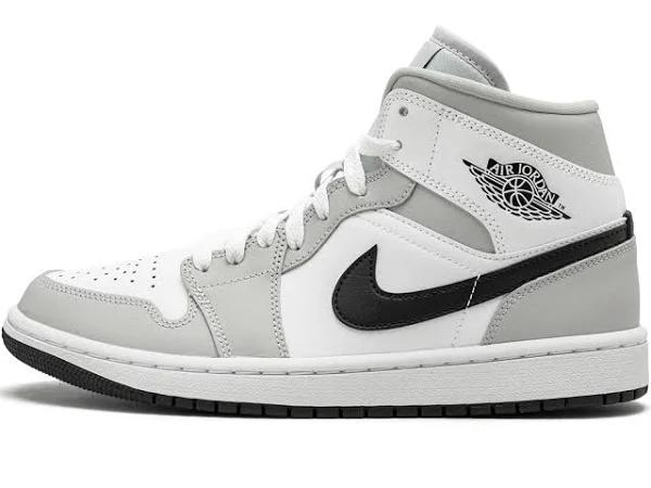 Air Jordan 1 Mid Light Smoke Grey Black (W)