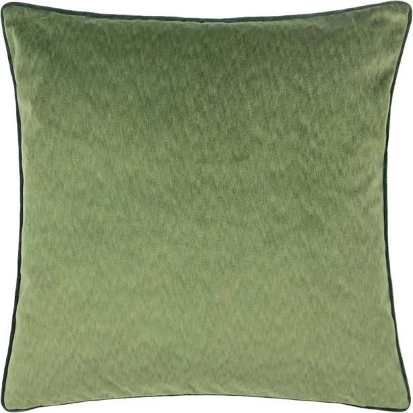 Paoletti Torto Velvet Rectangular Cushion Cover Moss/Emerald 50cm x 50cm Polyester Cushion Cover