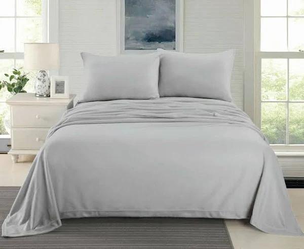 Cashmere Touch Flannel Sheet Set Double Grey