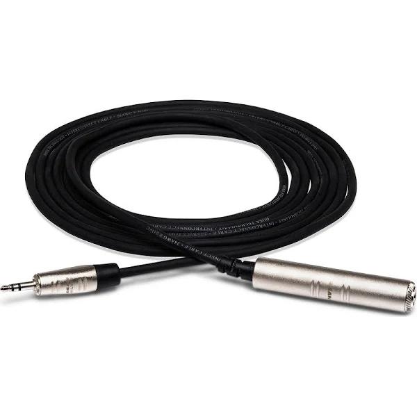 Hosa - HXSM-025 - Pro Headphone Adaptor Cable, REAN 1/4 in TRS to 3.5 mm TRS, 25 Ft