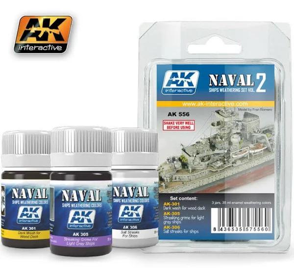 AK Interactive AK556 Weathering Ships Vol.2 Set Enamel